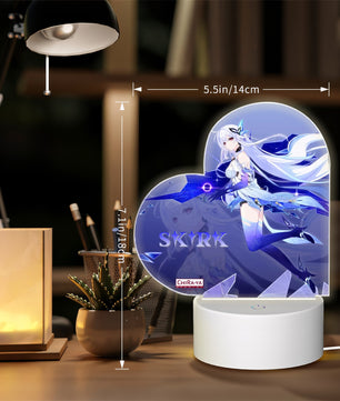 Genshin Impact Heart-Shaped Night Light - Skirk: 