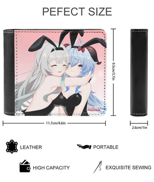 Genshin Impact x Honkai Star Rail Leather Wallet - Firefly & Ganyu: 