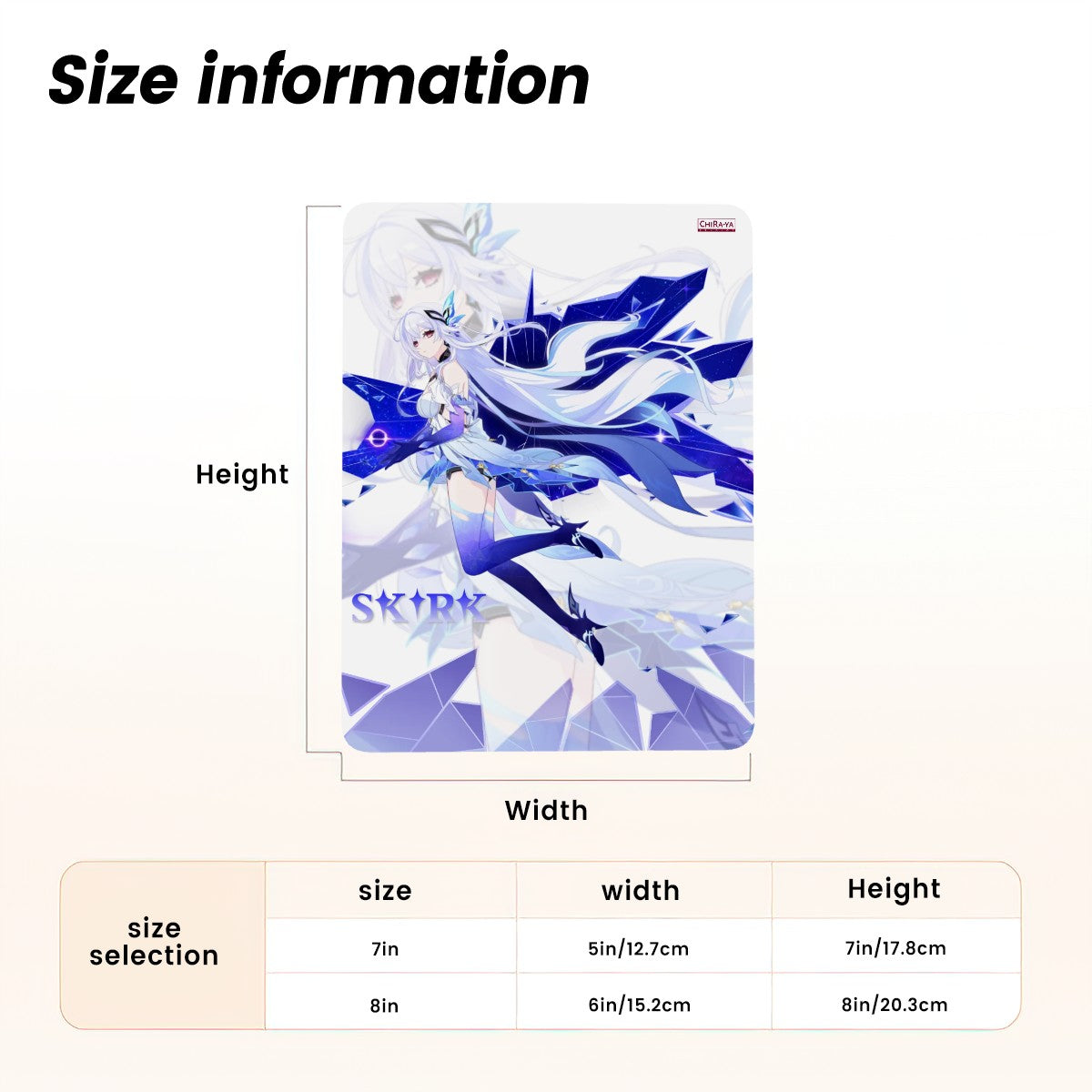 Genshin Impact Metal Print with Stand - Skirk: 