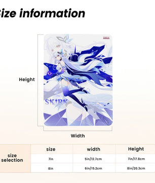 Genshin Impact Metal Print with Stand - Skirk: 