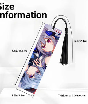 Genshin Impact Wooden Bookmark - Ganyu & Keqing: 