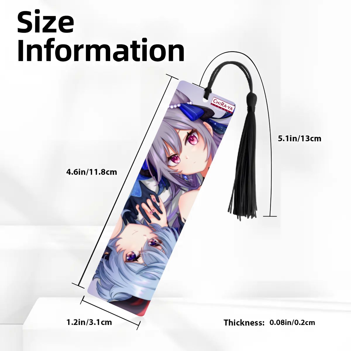 Genshin Impact Wooden Bookmark - Ganyu & Keqing: "Ganqing Impact"