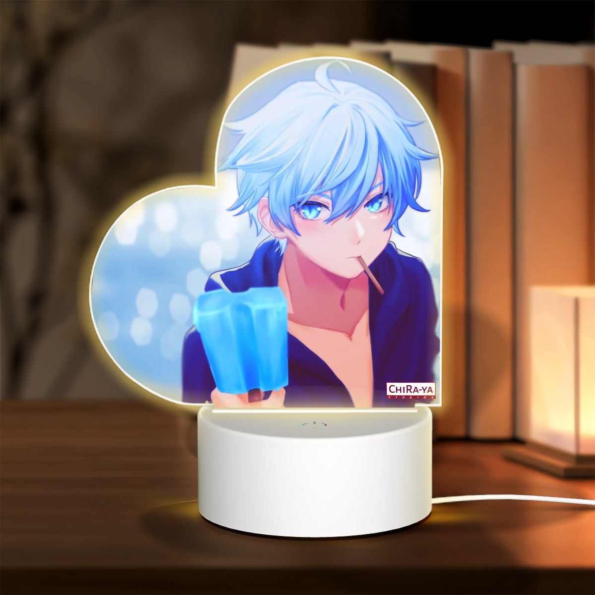 Chongyun Summertime Genshin Impact anime LED night light by Chiraya Studios