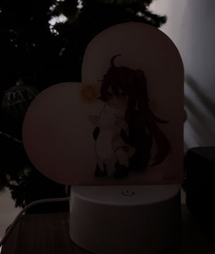 Genshin Impact Heart-Shaped Night Light - Columbina: 