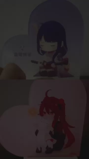 Genshin Impact Heart-Shaped Night Light - Columbina: 