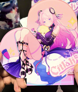 Genshin Impact Heart-Shaped Night Light - Columbina: 